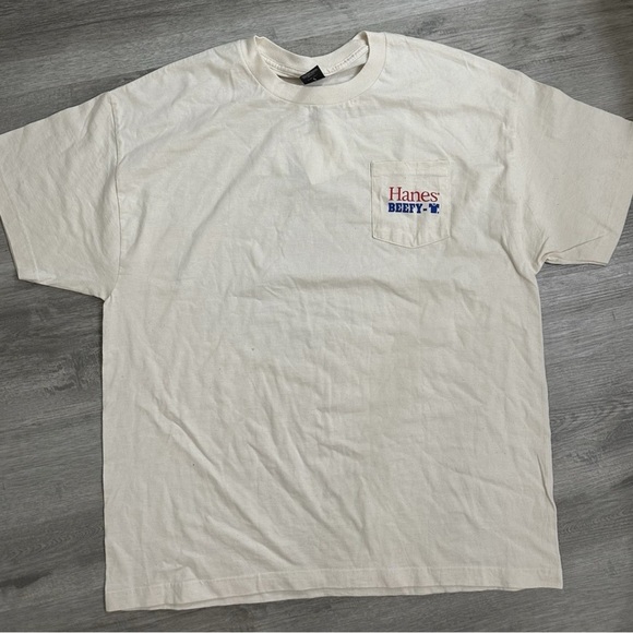 Hanes Other - RARE NWT Hanes Beefy-T Pocket T-Shirt with Beefy T Bull Logo Size XL Men's